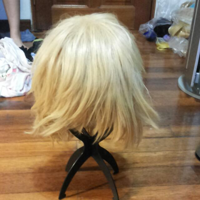 blonde male cosplay wig