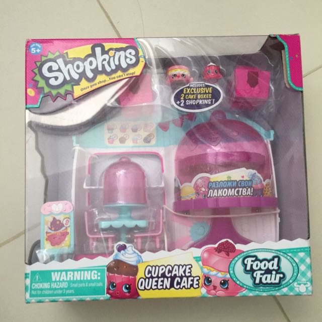 Bnib Shopkins Cupcake Queen Cafe Babies Kids Toys Walkers On Carousell Exclusive cake boxes and 2 x exclusive shopkins time there today! carousell