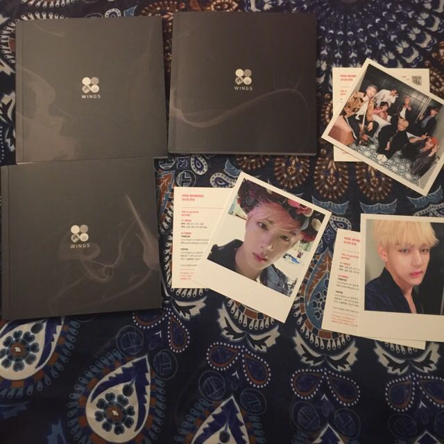 BTS WINGS ALBUMS + PHOTOCARDS, Hobbies & Toys, Memorabilia