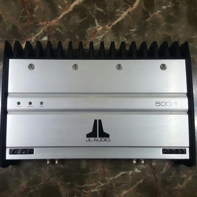 JL Audio 500/1 Monoblock Subwoofer Amplifier, Car Accessories on Carousell