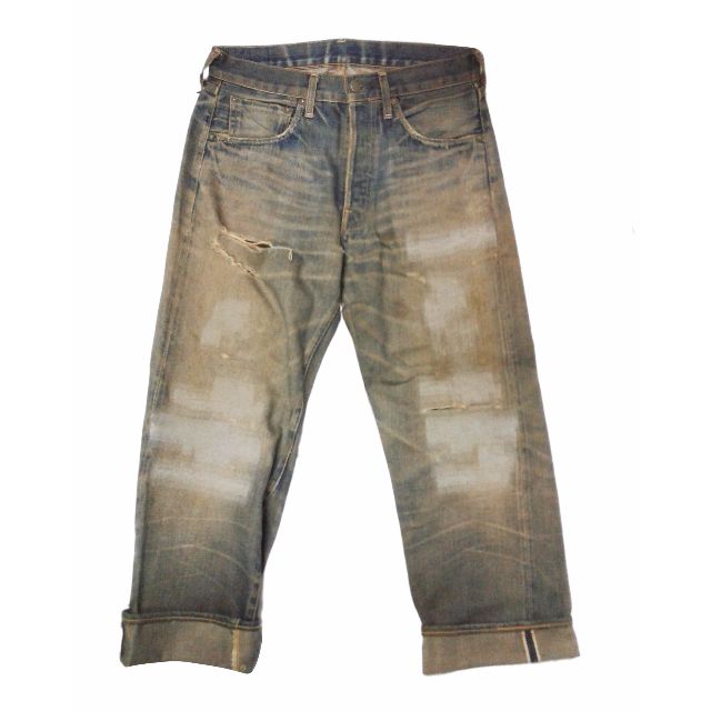 Levi s 66501 Japan Vintage Big E Patched W32 Jeans Men s Fashion