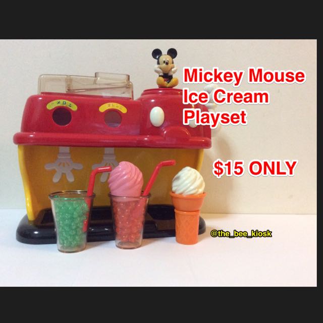 [PL] Mickey Mouse Ice Cream Machine Playset, Hobbies & Toys, Toys