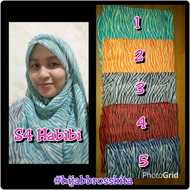 S4 Habibi Motif Zebra Olshop Fashion Olshop Muslim Di Carousell