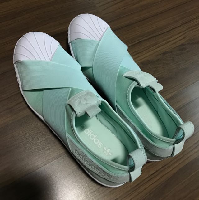 Adidas-superstar-slip-on-women-mint-green-2 sales