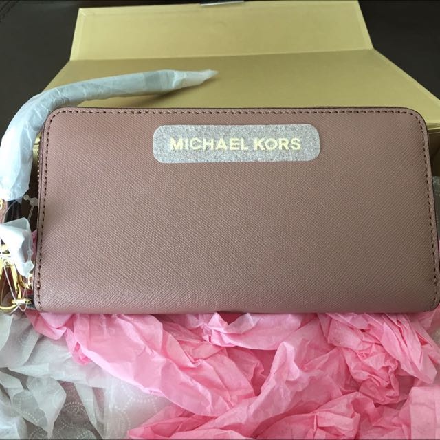 michael kors wallet light pink