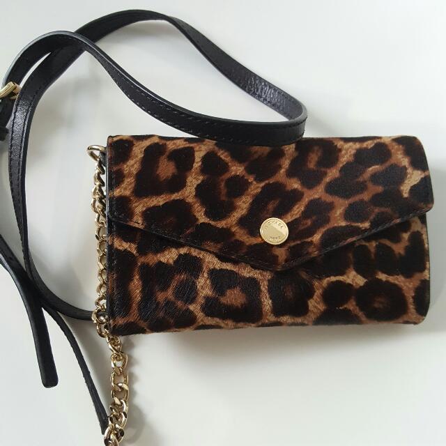 michael kors leopard print wallet