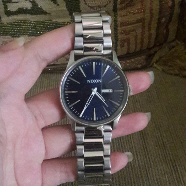 Nixon sentry best sale ss blue sunray