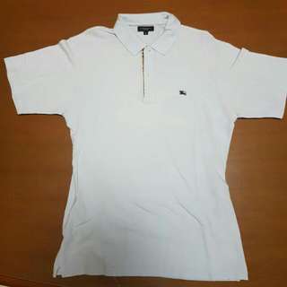 ORI AUTHENTIC WHITE BURBERRY POLO SIZE M