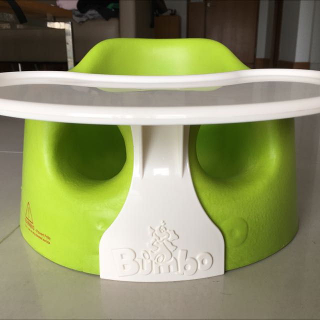 bumbo seat with tray green
