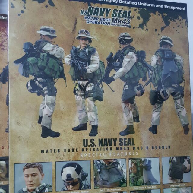 NAVY SEAL（WATER EDGE MK43） 1:6 scale Hot Toys US Navy SEAL Water Edge Operation MK43