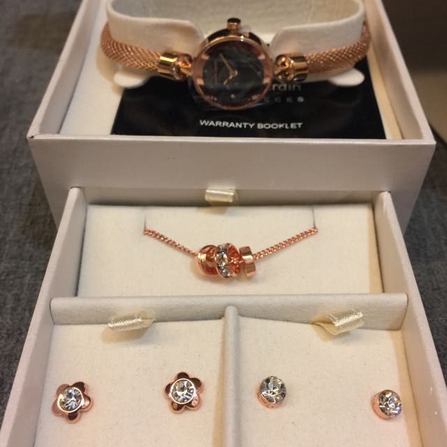 Pierre cardin ladies watch and jewellery set sales