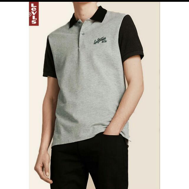Polo Levis Abu Black Hand Olshop Fashion Olshop Pria Di Carousell