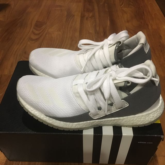 Pre Loved Adidas Pure Boost ZG R 4 V2 Shoes White Uk Size 8 Women s Fashion Footwear Sneakers on Carousell