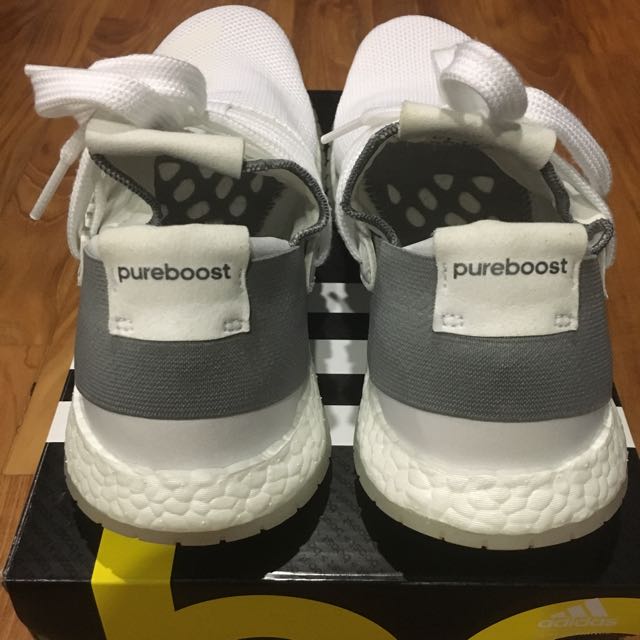 Pre Loved Adidas Pure Boost ZG R 4 V2 Shoes White Uk Size 8 Women s Fashion Footwear Sneakers on Carousell