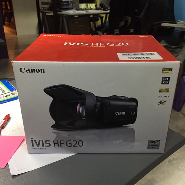 Sharp Ivis HF G20 NTSC HD Production Video Camera, Photography, Video  Cameras on Carousell