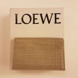 LOEWE Engraved Calf Leather Card Holder