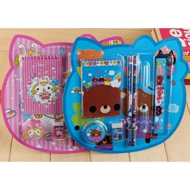 Study Set Fancy Alat Tulis Anak Kado Stationery Set Kartun 8in1 Set Alat Tulis Buku Alat Tulis Alat Tulis Di Carousell
