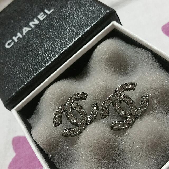 Chanel ruthenium clearance earrings