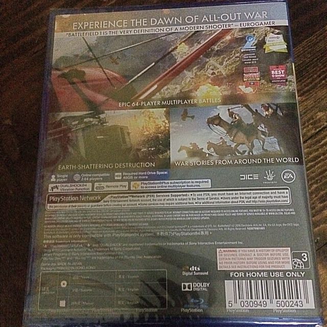 Reserved Battlefield 1 Ps4 Toys Games Video Gaming Video Games On Carousell