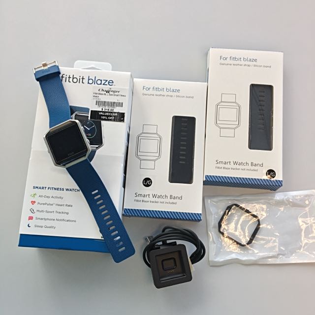 Fitbit Blaze Blue Size L Electronics Others On Carousell