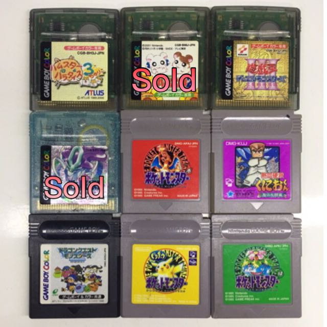 Gameboy Color Game Cartridges, Video Gaming, Video Game Consoles