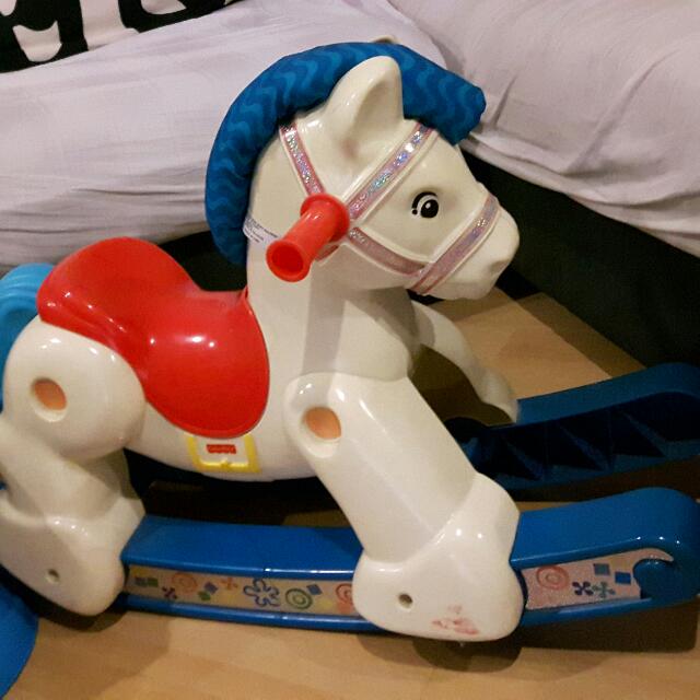 fisher price rocking horse plastic