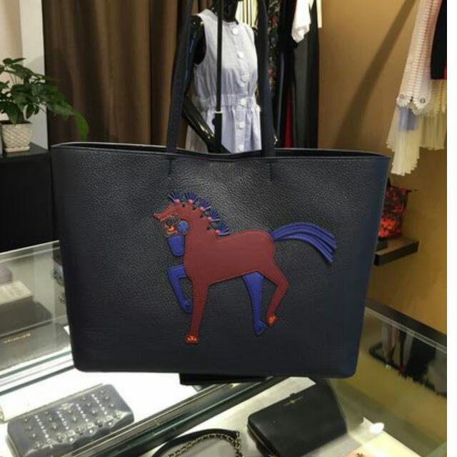 Tory Burch Horse tote bag 100 REAL NEW Carousell