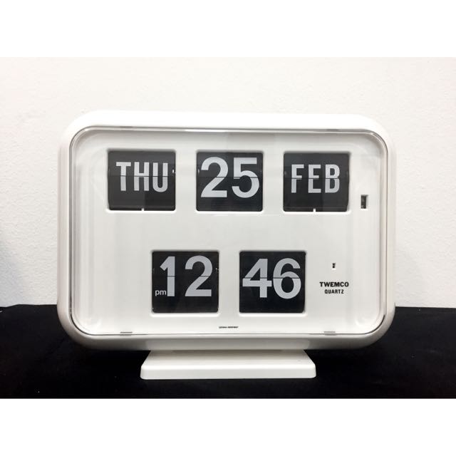 TWEMCO Flip Clock QD35 On Sale!, Furniture & Home Living, Home Decor