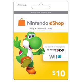 Nintendo US eShop US - $10USD US Store ,Nintendo NS Switch Card