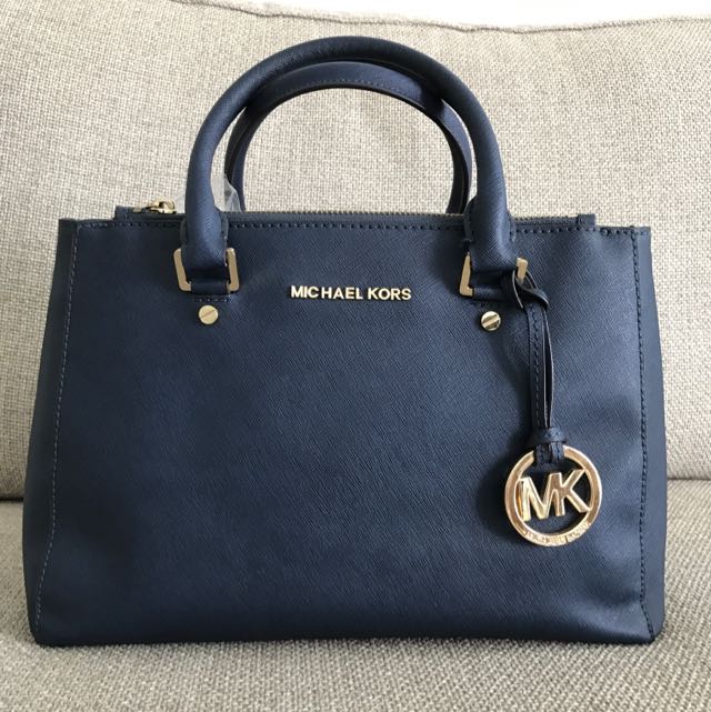 michael kors handbags navy blue