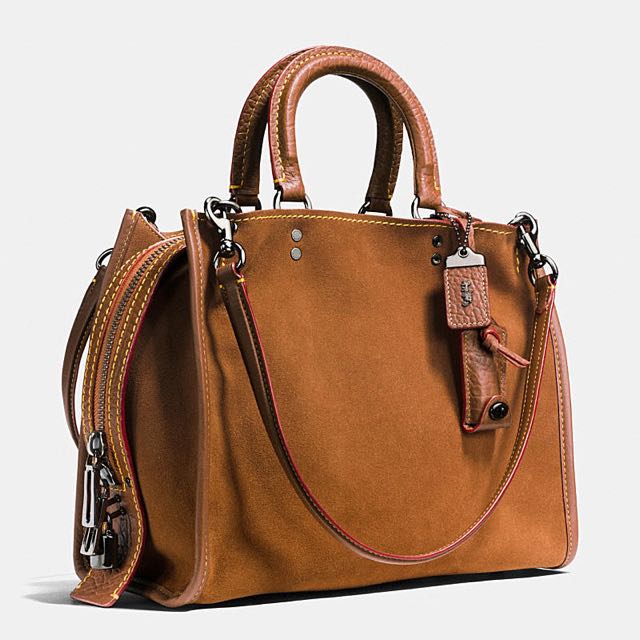 Coach rogue suede top