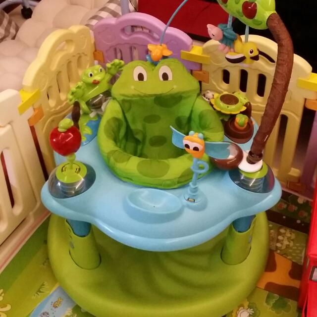 Evenflo Exersaucer Jump And Learn Frog Activity Centre (Jumperoo