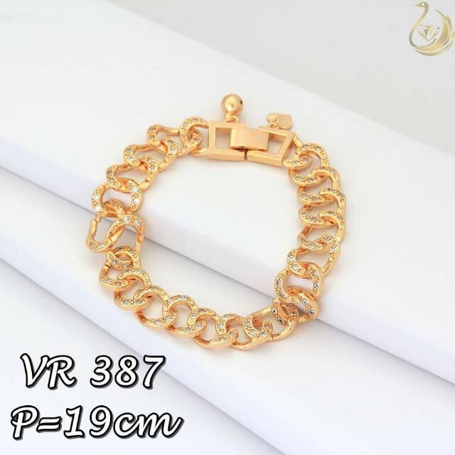 Gelang Rantai Lapis Emas 18 Karat Barang Mewah Aksesoris Di Carousell