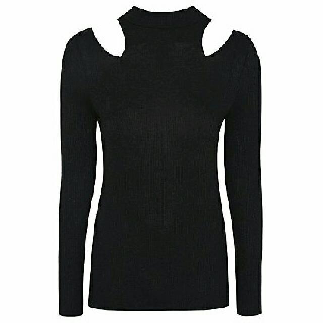 Black cold shop shoulder top asda