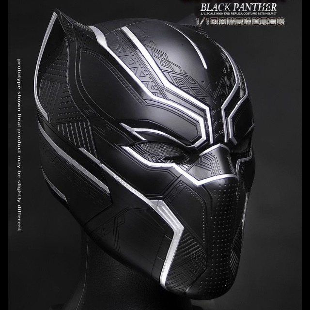 Black panther replica helmet Clearance