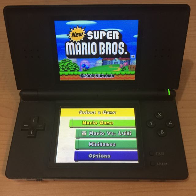 Nintendo DS Lite NDSL 黑色 95%新 連R4 Card + 1GB micro SD Card ...