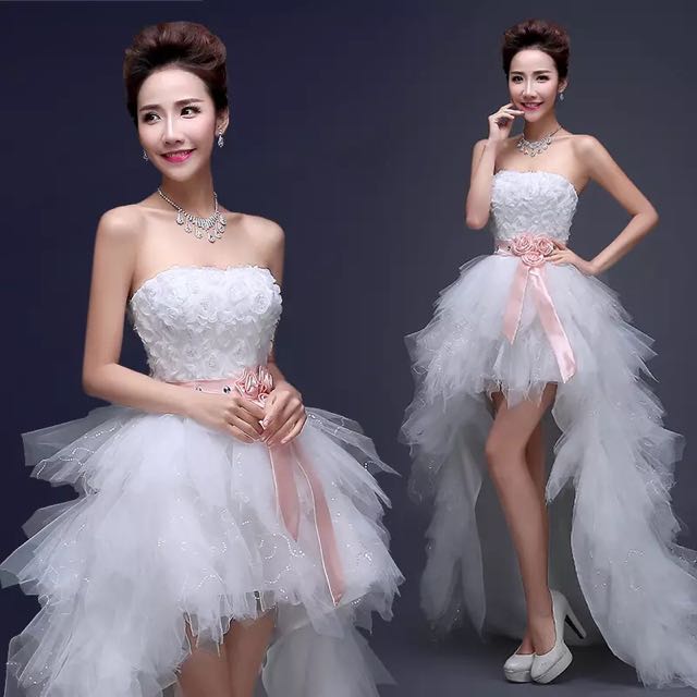 White sale short gown
