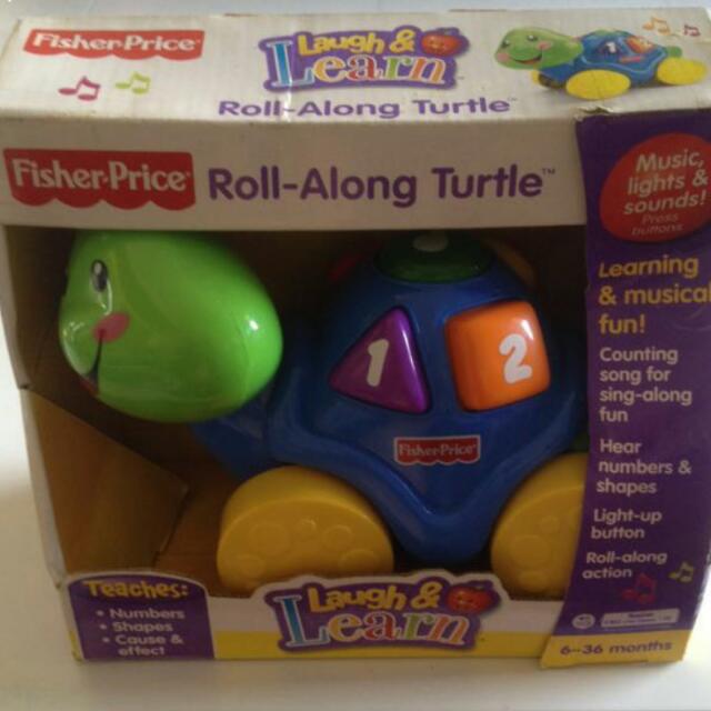 Fisher price laugh and learn roll along shop turtle