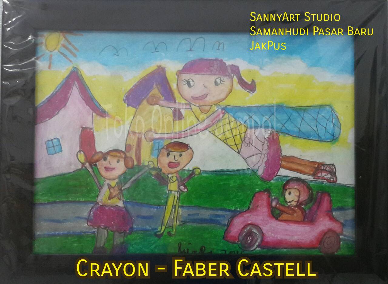 Isi 60 Warna Crayon Faber Castell Original Oil Pastels Buku Alat