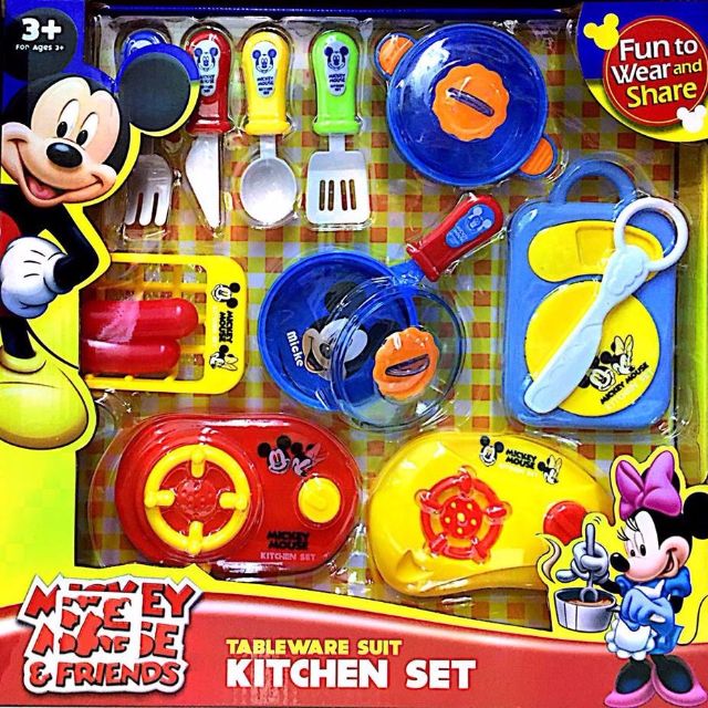 Mickey Kid Children Kitchen Accessories Cooking Toy Babies Kids