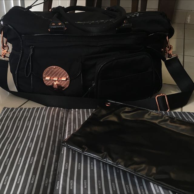 Mimco Lucid Baby Bag Black Rose Gold Women S Fashion Bags Mimco Lucid Baby Bag Black Rose Gold Women S Fashion Bags Wallets On Carou