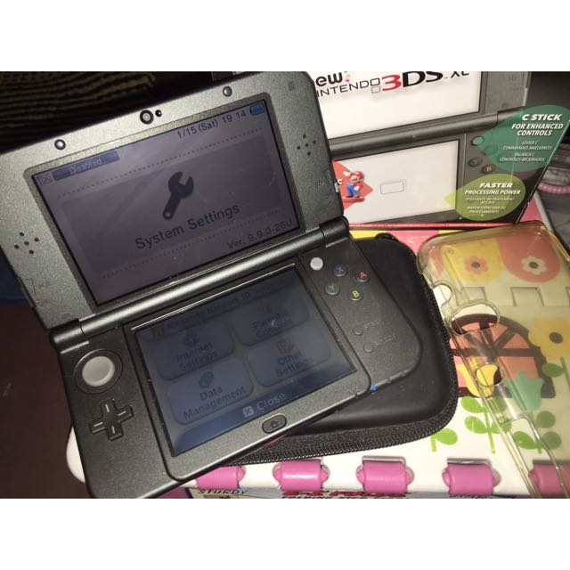 New Nintendo 3ds Xl Black Tv Home Appliances Tv Entertainment Blu Ray Media Players On Carousell