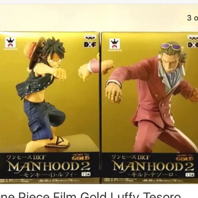 Banpresto One Piece Chanycore Anime ONE PIECE FILM GOLD DXF Luffy & Gild Tesoro 2pcs/set NEW WORLD A Figura Luffy Gear 5