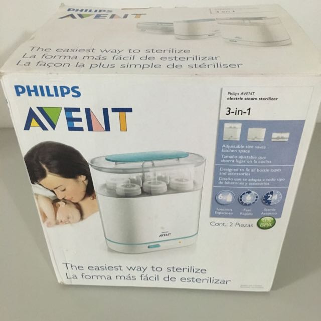 Philips Avent 3 In 1 Electric Steam Sterilizer, Babies & Kids, Nursing