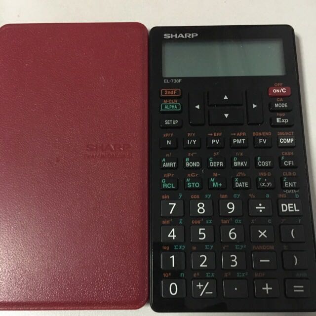 Sharp Financial Calculator (EL738F Series), Computers & Tech, Office