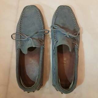 ORI LEATHER BLUE LOAFER POSTE SIZE 40