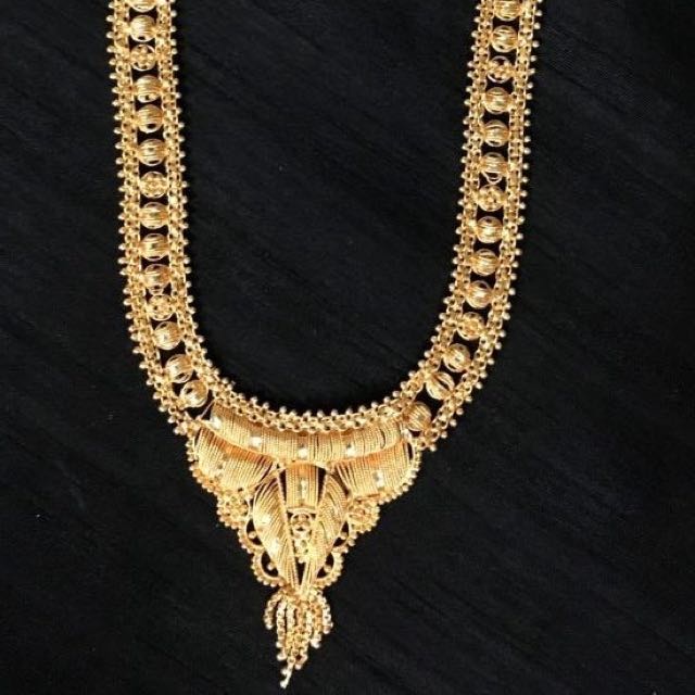 Gold necklace costume new arrivals jewellery