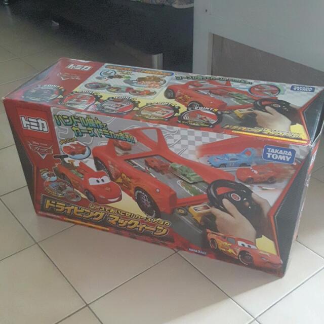 Rare Takara Tomy Disney Lightning Mcqueen Driving Simulator