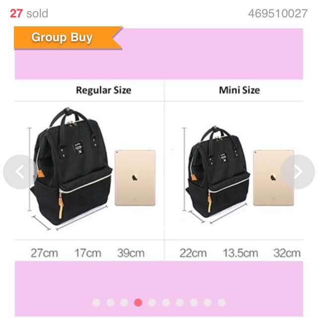 Anello Mini Backpack - Black Canvas 