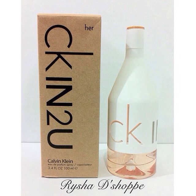 Ck In2u Her By Calvin Klein 100ml Edp Womens Fashion On Carousell